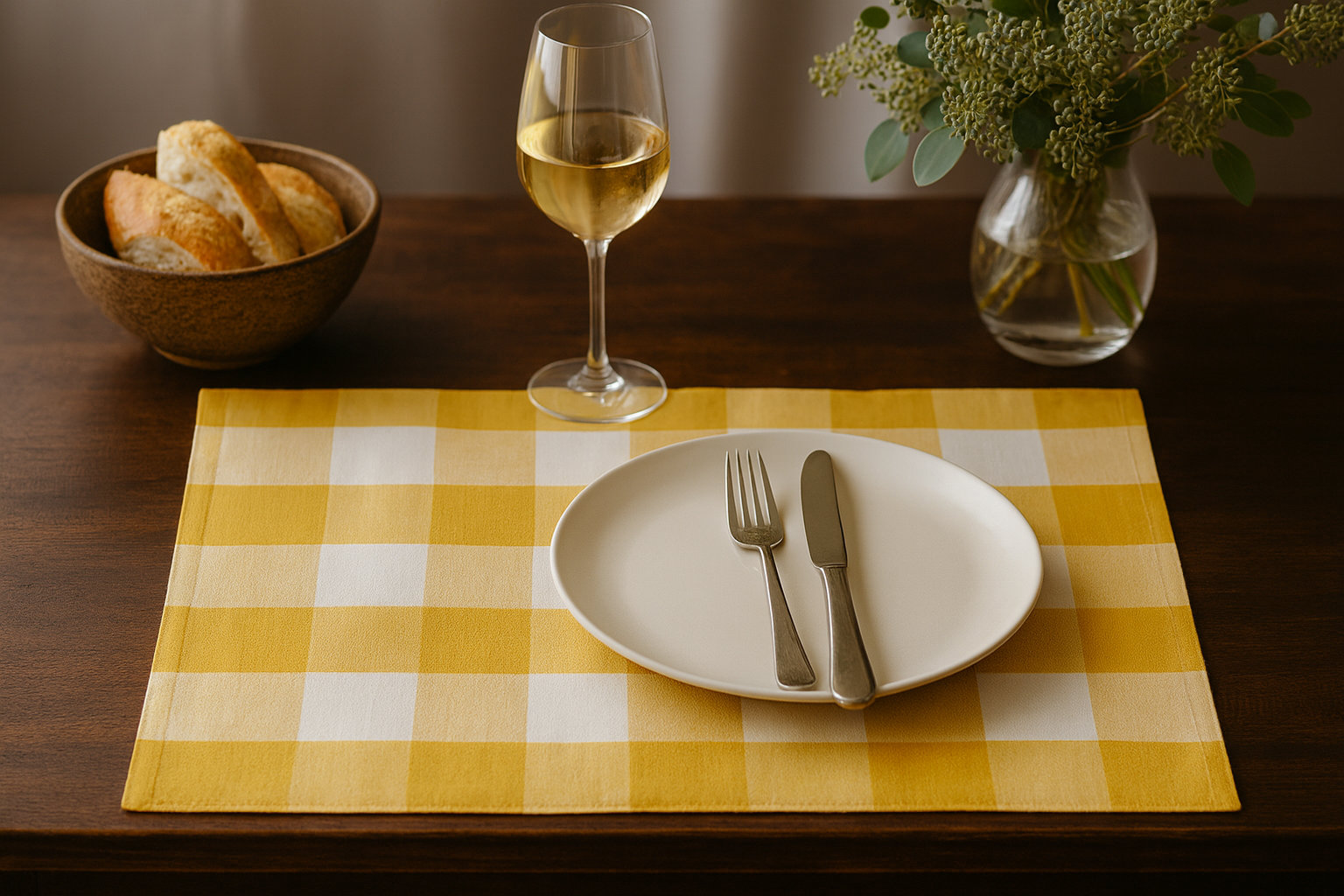 Meave Cotton Plaid Rectangle Placemat (Set of 4)