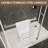44"48" W X 76" H Frameless Sliding Shower Door, Brushed Nickel Shower Screen, 5/16" (8Mm) Clear Tempered Glass With Explosionproof Film-124947344