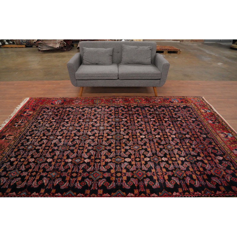Tapis traditionnel floral fait à la main 7 x 7