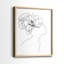 Croquis floral Fashion I - impression encadrée de qualité supérieure - prête à être accrochée - aucun clou requis - aucun clou requis-297262994-297262995