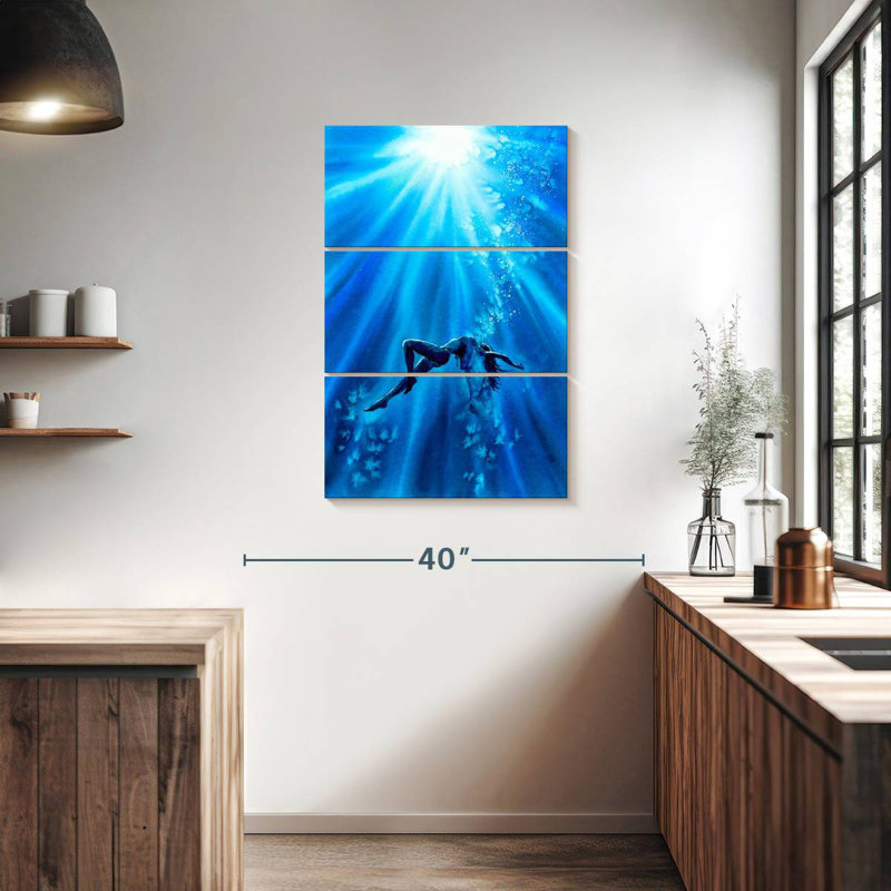 Aletra Freediver Underwater, 38" H x 24" W