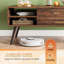 Table basse à plateau relevable en bois avec compartiment caché et tablette de rangement réglable