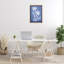 «Blue Cerulean Florals», toile flottante encadrée par Petals Prints Design-1208493022-1208493023