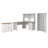 Ozro L-Shape Credenza Desk with Hutch-393286546