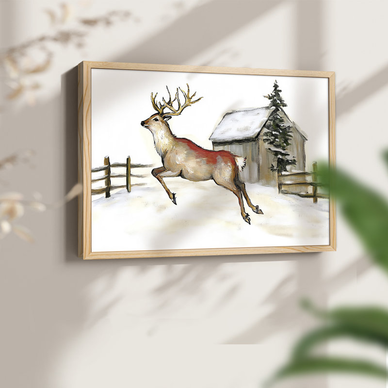 Chirstmas Art-DCCLX -Framed Print - Restickable, Natural, 16" H x 20" W