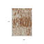 Tapis extérieur lavable abstrait orange et ivoire 5 pi x 8 pi