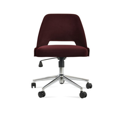 Marash Office Chair in Cherry Velvet