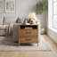 Table de chevet 2 tiroirs 23,2 po avec rangement-1767078430