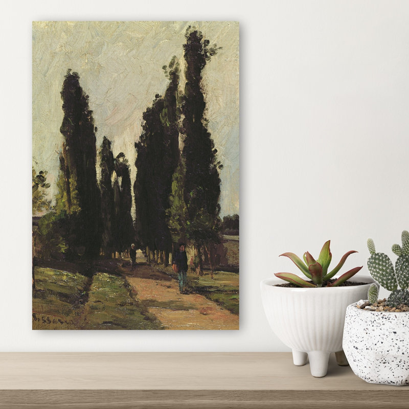 Route vers Corots Studio - Affiche murale Arbre paisible, serein et tranquille, H 18 po x l 12 po