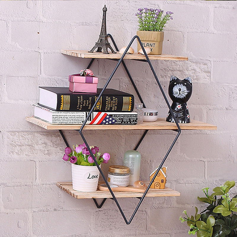 Hiawatha 3 Piece Diamond Accent Shelf