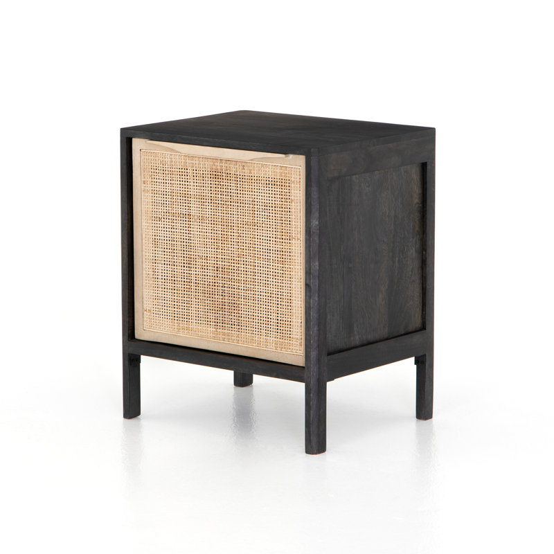 Sydney Nightstand, Left, Black Wash/Natural
