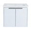 Meuble-lavabo à fermeture en douceur 24 po avec lavabo, idéal pour les petites salles de bain et les salles d'eau, durable et élégant