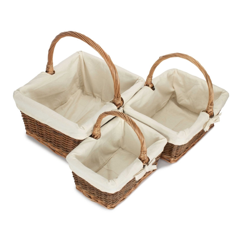 Wicker Laundry Basket with Handles