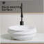 Round Ceramic Vessel Sink For Bathroom