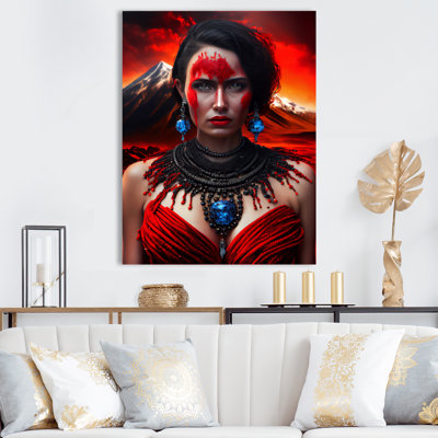 Décoration murale Volcano Queen Woman Portrait II