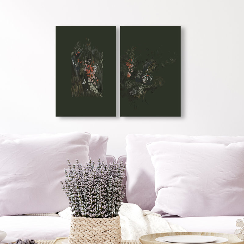 Dancing Petals Set Set by Oliver Gal, 10"H x 15"W, Gallery Wrapped