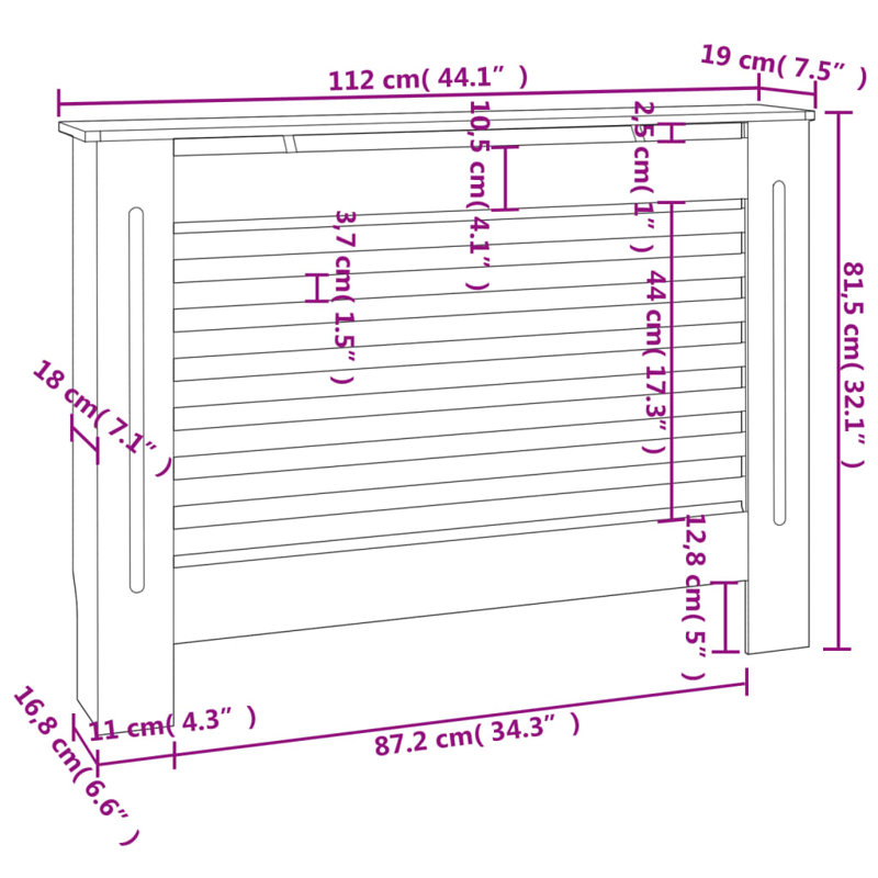 Izaiah Medium Radiator Cover