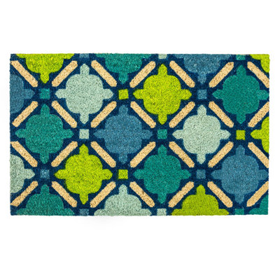 Tapis d'extérieur antidérapant Calfee Mosaic 30 po x 18 po