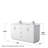 Miranda 60" Freestanding Double Bathroom Vanity with Marble Top-97930434-97930437