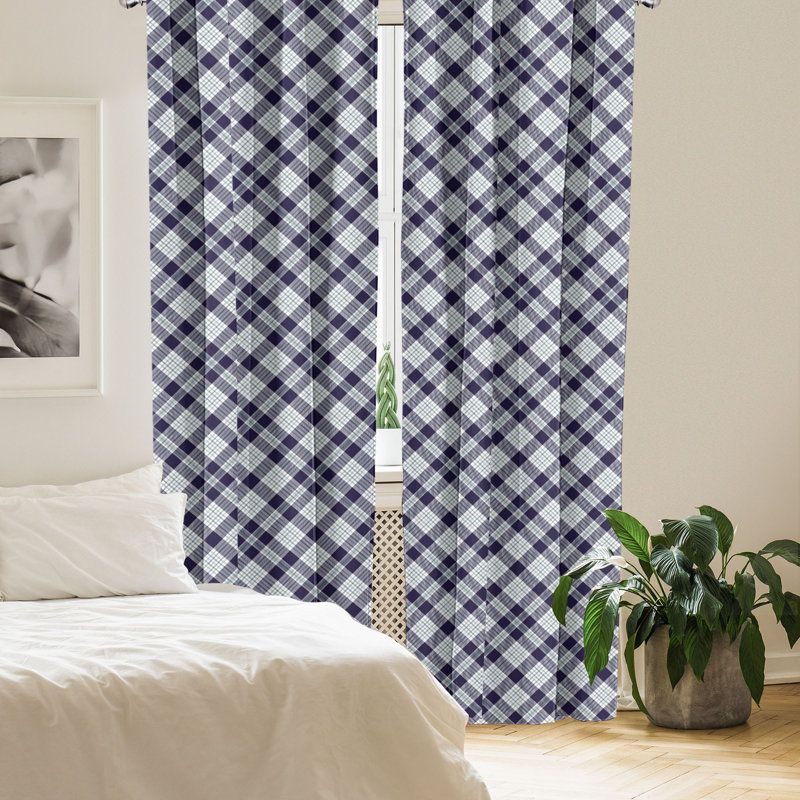 Rideaux 4 panneaux East Urban Home, L 56 po x L 63 po