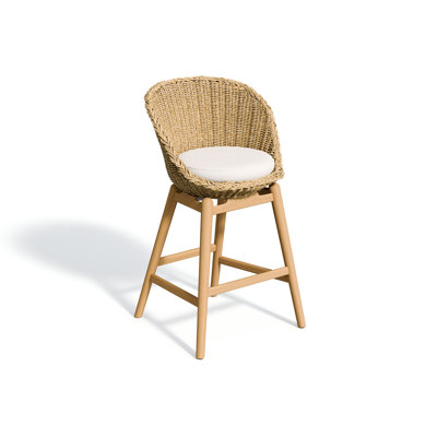 Tulle Outdoor Teak Bar Stool