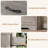 6 Drawer Dresser for Bedroom, Farmhouse Modern Wooden Tall Chest of Drawers with Wide Metal Handle-1481316578