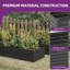Set of 2 Metal Raised Garden Bed, 180x90x54cm-1076018774-1076018768