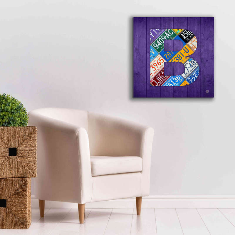 «B» par Design Turnpike, H 26 po x l 26 po x P 1,5 po