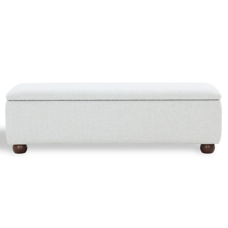Banc de rangement Lucja Boucle, Taupe