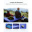 Tapis de camping simple, bleu
