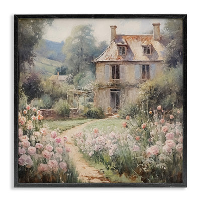 «French Garden Cottage», impression numérique sur toile par RileyB