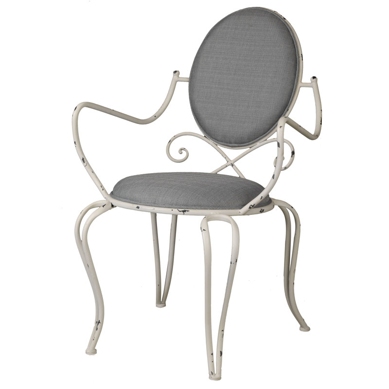 Chaise avec accoudoirs à dossier King Louis Edgware