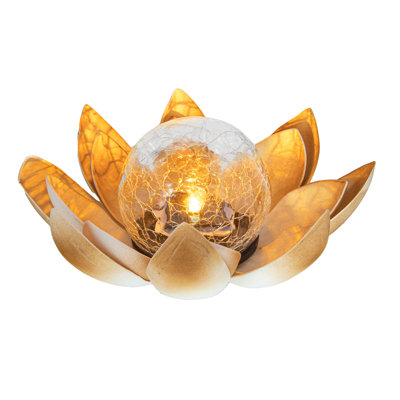 6'' Solar Powered Integrated LED Globe Lantern