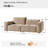 Broome Modern 92"W Height-Adjustable Backrest Upholstered Sofa with Pillows-1769513319