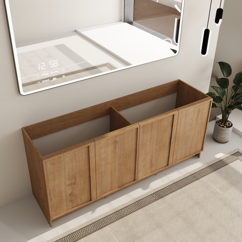 Base de meuble-lavabo double 72 po Ithran, base sans armoire