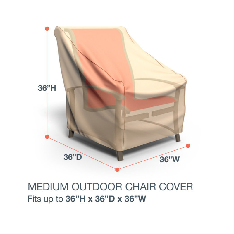 Housse pour chaise de patio Eduardo, H 36 po x l 36 po x P 36 po