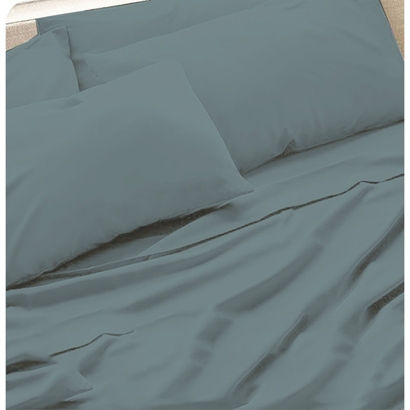 6-Piece Premium Deep Pockets Microfiber Sheet Set, Full, Light Teal