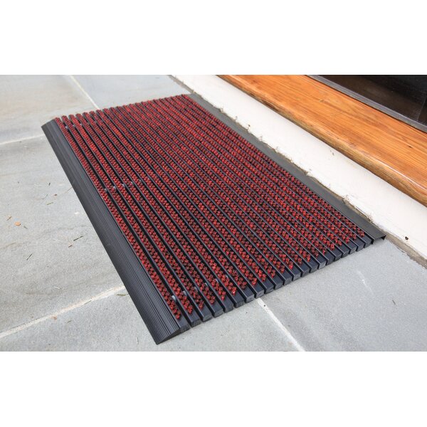 IncStores 5/8 Inch Thick Bristle Mat | Waterproof SBR Rubber Entryway Mat  with Cleaning Bristles | Indoor/Outdoor Rubber mat for Keeping Shoes and