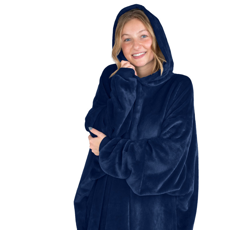 Couverture portable Bare Homey, Bleu très foncé, Adulte