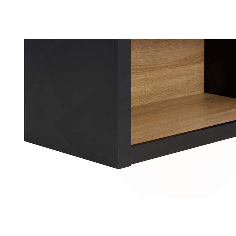 Bibliothèque arquée noire à 4 niveaux avec bibliothèque de 43 po de hauteur et tablettes de rangement