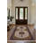 Madeline Collection Digital Print Cotton-Polyester Brown Colorful Moroccan Rug-1053515709