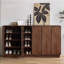 Armoire à chaussures moderne en bois avec tablettes de rangement