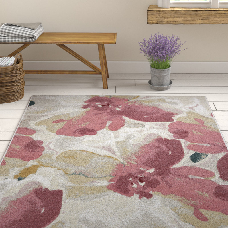 Laurits Floral Area Rug, Rectangular 123 x 180cm