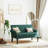 Cioeta 47” W Small Loveseat, Fabric Chesterfield Sofa, 2 Seater Couch for Living Room-1665469013