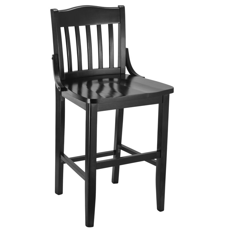 Kershaw Solid Wood Counter Stool, Walnut, Counter Stool (24" Seat Height)