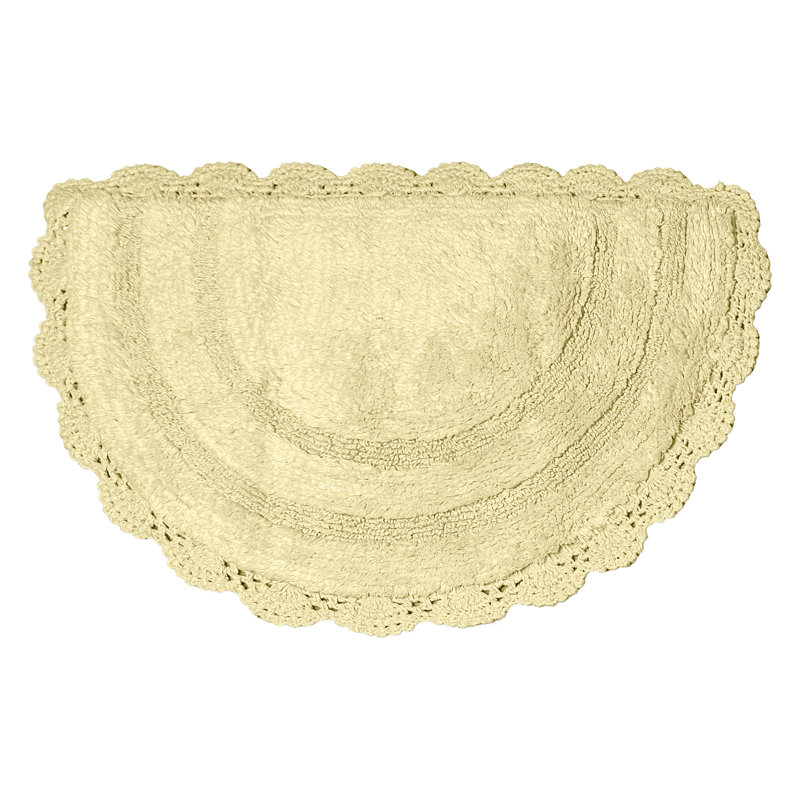 Tapis pour salle de bain Crouseville, Jaune clair