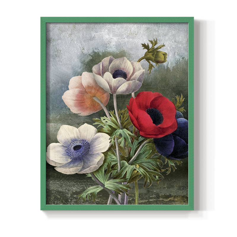 «Botanical Landscape III», reproduction encadrée - bois massif, H 11 po x l 9 po, Vert