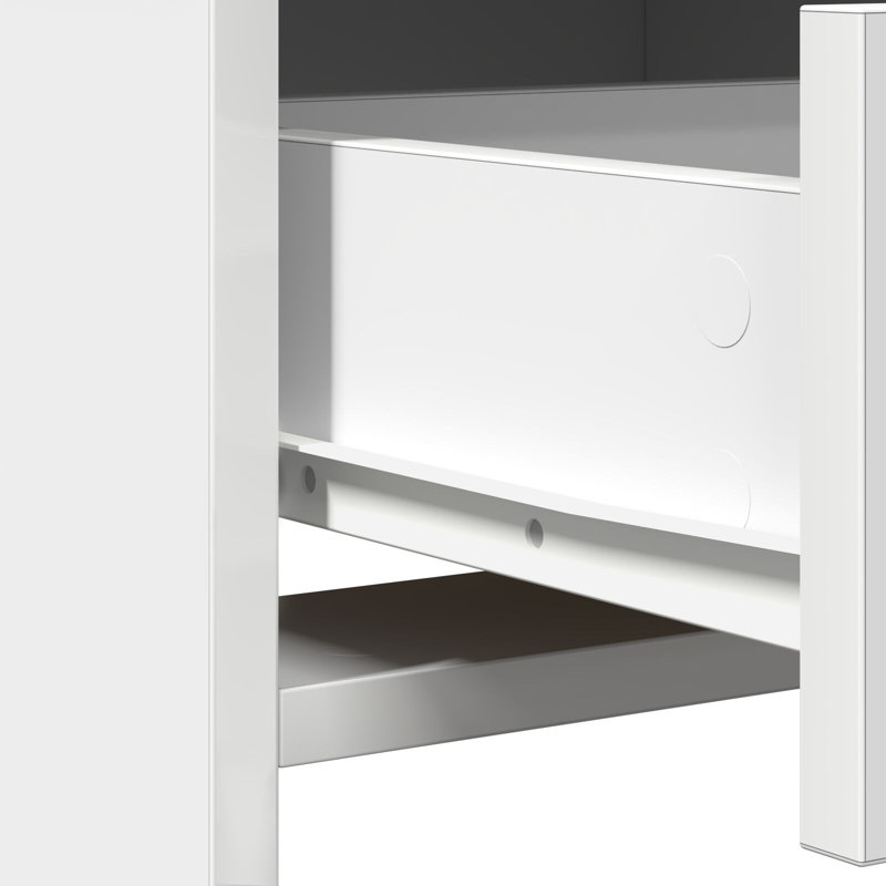Set Of 2 Engineered Wood Dressing Table, White