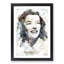 Katherine Hepburn in Abstract - Framed Print-55767544-55767550