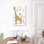 Adorable girafe scandinave sur toile-1064630642
